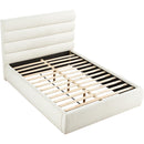  Color_Cream  Size_Queen  -- Adam Cream Boucle Fabric Upholstered Queen Bed IMAGE 6