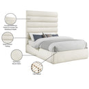  Color_Cream  Size_Queen  -- Adam Cream Boucle Fabric Upholstered Queen Bed IMAGE 10