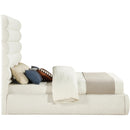  Color_Cream  Size_Queen  -- Adam Cream Boucle Fabric Upholstered Queen Bed IMAGE 4
