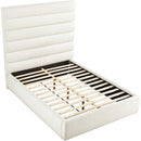 Meridian Adam Cream Boucle Fabric Queen Bed IMAGE 6