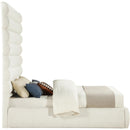  Color_Cream  Size_Queen  -- Adam Cream Boucle Fabric Upholstered Queen Bed IMAGE 4