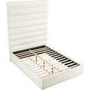  Color_Cream  Size_Queen  -- Adam Cream Boucle Fabric Upholstered Queen Bed IMAGE 6