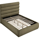  Color_Olive  Size_Full  -- Adam Olive Boucle Fabric Upholstered Full Bed IMAGE 6