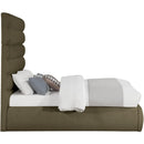  Color_Olive  Size_Full  -- Adam Olive Boucle Fabric Upholstered Full Bed IMAGE 4