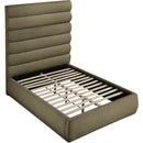  Color_Olive  Size_Full  -- Adam Olive Boucle Fabric Upholstered Full Bed IMAGE 6