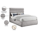  Color_Taupe  Size_Full  -- Adam Taupe Boucle Fabric Upholstered Full Bed IMAGE 10