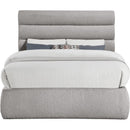  Color_Taupe  Size_Full  -- Adam Taupe Boucle Fabric Upholstered Full Bed IMAGE 3