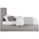  Color_Taupe  Size_Full  -- Adam Taupe Boucle Fabric Upholstered Full Bed IMAGE 4
