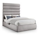 Meridian Adam Taupe Boucle Fabric Full Bed IMAGE 1