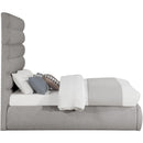  Color_Taupe  Size_Full  -- Adam Taupe Boucle Fabric Upholstered Full Bed IMAGE 4