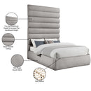  Color_Taupe  Size_Full  -- Adam Taupe Boucle Fabric Upholstered Full Bed IMAGE 10