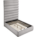  Color_Taupe  Size_Full  -- Adam Taupe Boucle Fabric Upholstered Full Bed IMAGE 6