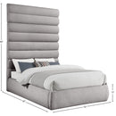  Color_Taupe  Size_Full  -- Adam Taupe Boucle Fabric Upholstered Full Bed IMAGE 9