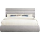 Color_Taupe  Size_King  -- Adam Taupe Boucle Fabric Upholstered King Bed IMAGE 3