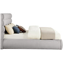  Color_Taupe  Size_King  -- Adam Taupe Boucle Fabric Upholstered King Bed IMAGE 4