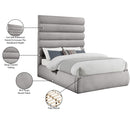  Color_Taupe  Size_King  -- Adam Taupe Boucle Fabric Upholstered King Bed IMAGE 10