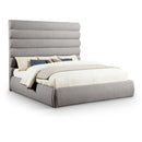  Color_Taupe  Size_King  -- Adam Taupe Boucle Fabric Upholstered King Bed IMAGE 1