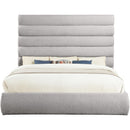  Color_Taupe  Size_King  -- Adam Taupe Boucle Fabric Upholstered King Bed IMAGE 3