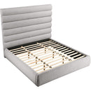  Color_Taupe  Size_King  -- Adam Taupe Boucle Fabric Upholstered King Bed IMAGE 6