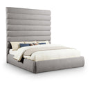  Color_Taupe  Size_King  -- Adam Taupe Boucle Fabric Upholstered King Bed IMAGE 1
