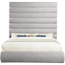  Color_Taupe  Size_King  -- Adam Taupe Boucle Fabric Upholstered King Bed IMAGE 3