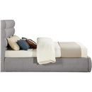  Color_Taupe  Size_Queen  -- Adam Taupe Boucle Fabric Upholstered Queen Bed IMAGE 4