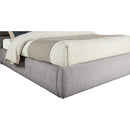 Meridian Adam Taupe Boucle Fabric Queen Bed IMAGE 7