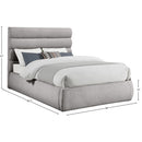  Color_Taupe  Size_Queen  -- Adam Taupe Boucle Fabric Upholstered Queen Bed IMAGE 9