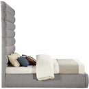  Color_Taupe  Size_Queen  -- Adam Taupe Boucle Fabric Upholstered Queen Bed IMAGE 4
