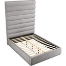  Color_Taupe  Size_Queen  -- Adam Taupe Boucle Fabric Upholstered Queen Bed IMAGE 6