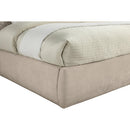  Color_Beige  Size_King  -- Adam Beige Chenille Fabric Upholstered King Bed IMAGE 6