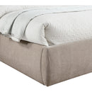  Color_Beige  Size_Queen  -- Adam Beige Chenille Fabric Upholstered Queen Bed IMAGE 6