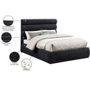  Color_Black  Size_Full  -- Adam Black Chenille Fabric Upholstered Full Bed IMAGE 10