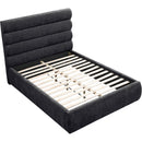  Color_Black  Size_Full  -- Adam Black Chenille Fabric Upholstered Full Bed IMAGE 7