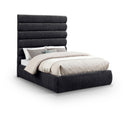  Color_Black  Size_Full  -- Adam Black Chenille Fabric Upholstered Full Bed IMAGE 1