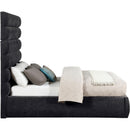  Color_Black  Size_Full  -- Adam Black Chenille Fabric Upholstered Full Bed IMAGE 4