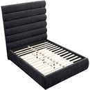 Color_Black  Size_Full  -- Adam Black Chenille Fabric Upholstered Full Bed IMAGE 7