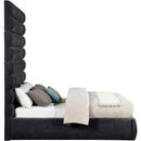  Color_Black  Size_Full  -- Adam Black Chenille Fabric Upholstered Full Bed IMAGE 4