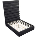  Color_Black  Size_Full  -- Adam Black Chenille Fabric Upholstered Full Bed IMAGE 7