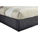  Color_Black  Size_King  -- Adam Black Chenille Fabric Upholstered King Bed IMAGE 6
