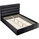  Color_Black  Size_Queen  -- Adam Black Chenille Fabric Upholstered Queen Bed IMAGE 7
