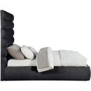  Color_Black  Size_Queen  -- Adam Black Chenille Fabric Upholstered Queen Bed IMAGE 4