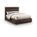 Color_Brown  Size_Full  -- Adam Brown Chenille Fabric Upholstered Full Bed IMAGE 1