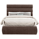  Color_Brown  Size_Full  -- Adam Brown Chenille Fabric Upholstered Full Bed IMAGE 3