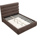  Color_Brown  Size_Full  -- Adam Brown Chenille Fabric Upholstered Full Bed IMAGE 7