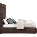  Color_Brown  Size_Full  -- Adam Brown Chenille Fabric Upholstered Full Bed IMAGE 4