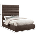  Color_Brown  Size_Full  -- Adam Brown Chenille Fabric Upholstered Full Bed IMAGE 9