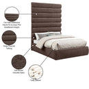  Color_Brown  Size_Full  -- Adam Brown Chenille Fabric Upholstered Full Bed IMAGE 10