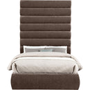  Color_Brown  Size_Full  -- Adam Brown Chenille Fabric Upholstered Full Bed IMAGE 3