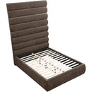  Color_Brown  Size_Full  -- Adam Brown Chenille Fabric Upholstered Full Bed IMAGE 7